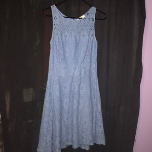Blue lace dress